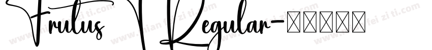 FrutusT Regular字体转换